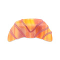 Full view of the croissant against a white background