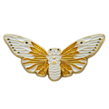 Front of pin against a white background