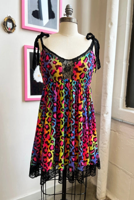 Front of dress on a white mannequin against a light background.